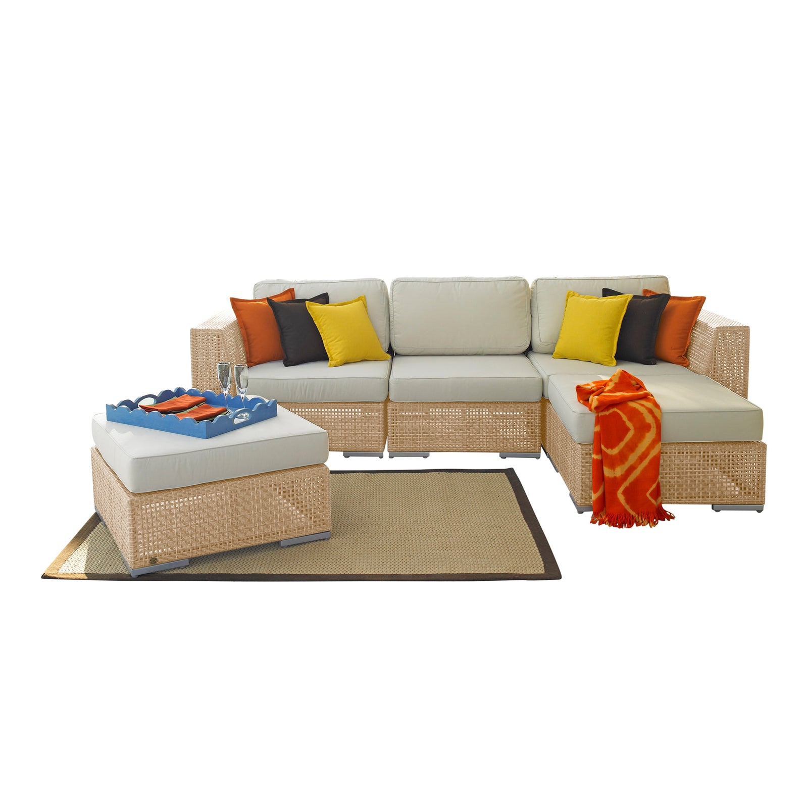Panama Jack Austin 5-Piece Sectional Set - BetterPatio.com