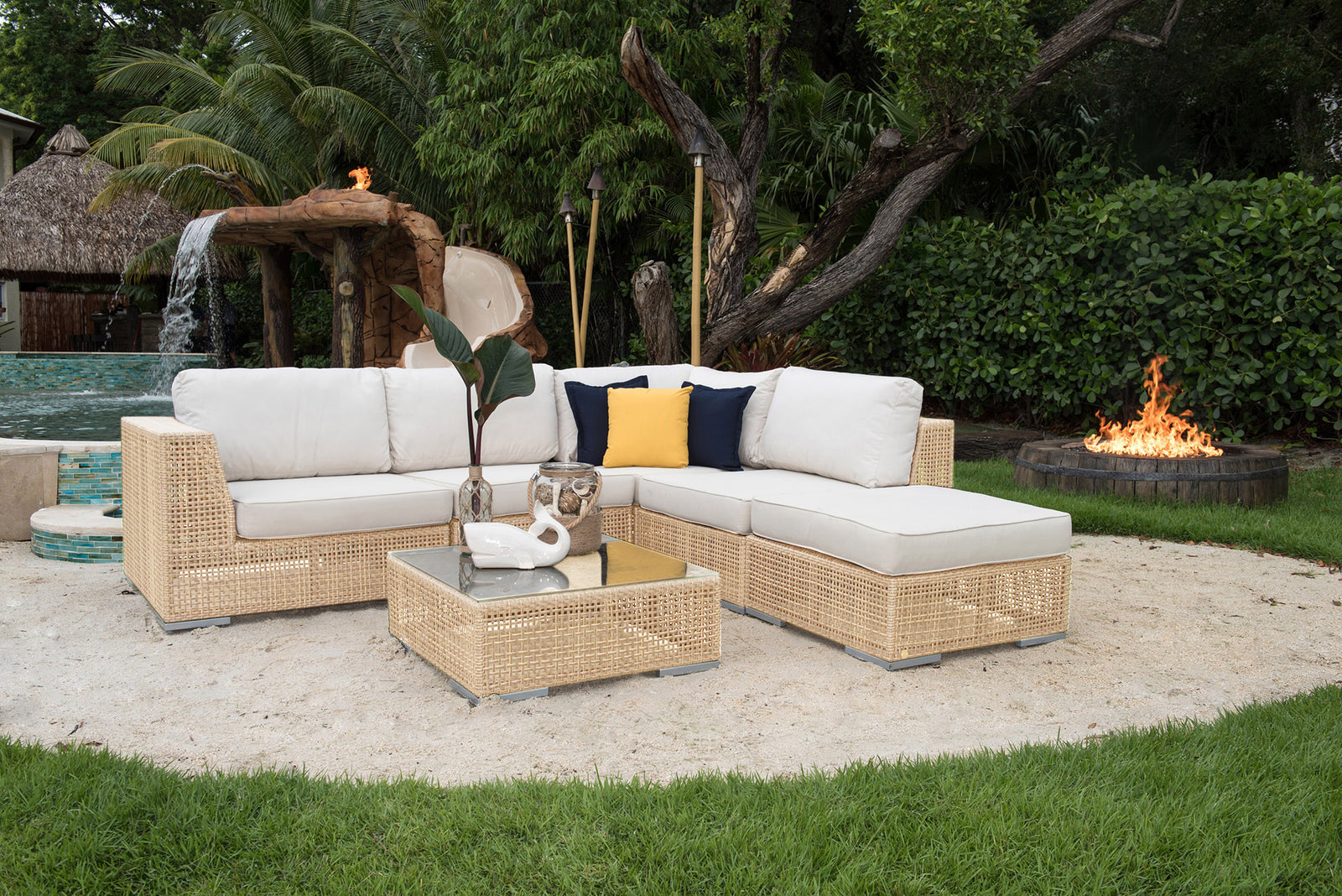 Panama Jack Austin 6-Piece Sectional Set - BetterPatio.com