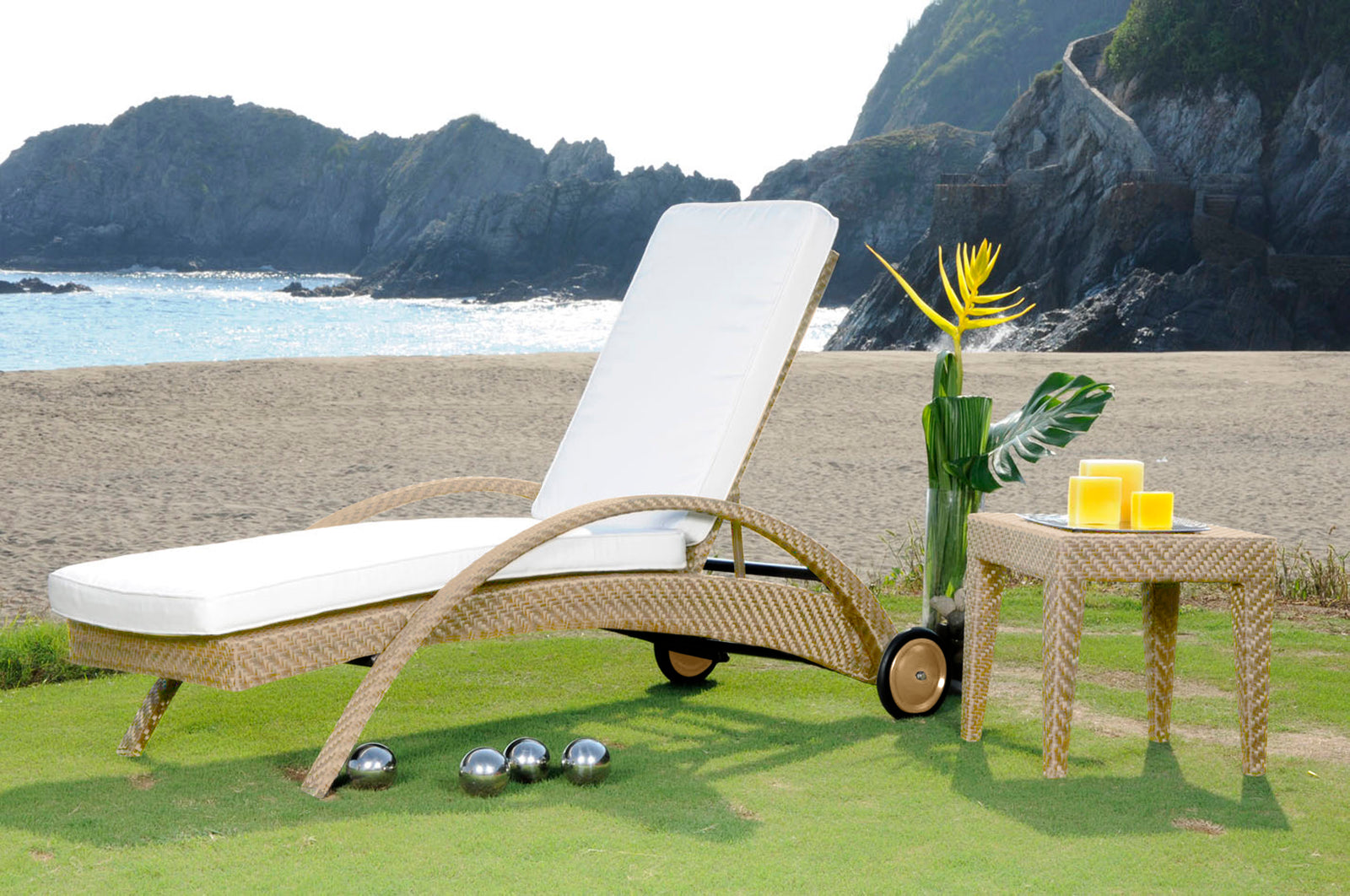 Panama Jack Austin Chaise Lounge with Cushion - BetterPatio.com