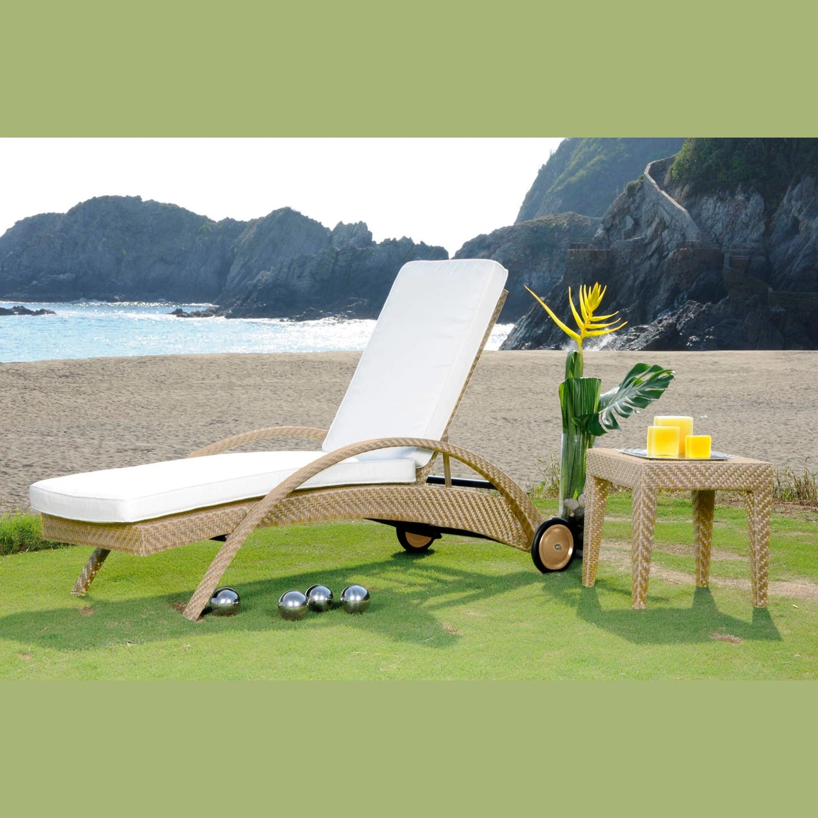 Panama Jack Austin Chaise Lounge with Cushion - BetterPatio.com