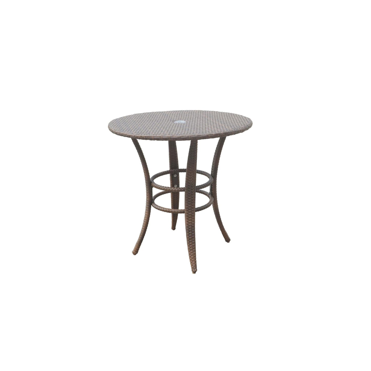 Panama Jack Key Biscayne Woven Round Bistro Table PJO-7001-ATQ-BT - BetterPatio.com