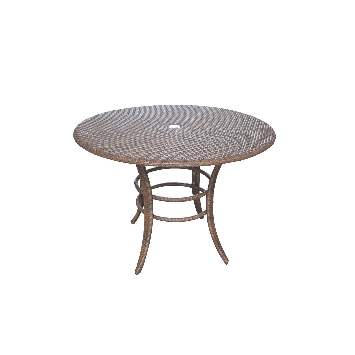 Panama Jack Key Biscayne Woven Round Dining Table PJO-7001-ATQ-RD - BetterPatio.com