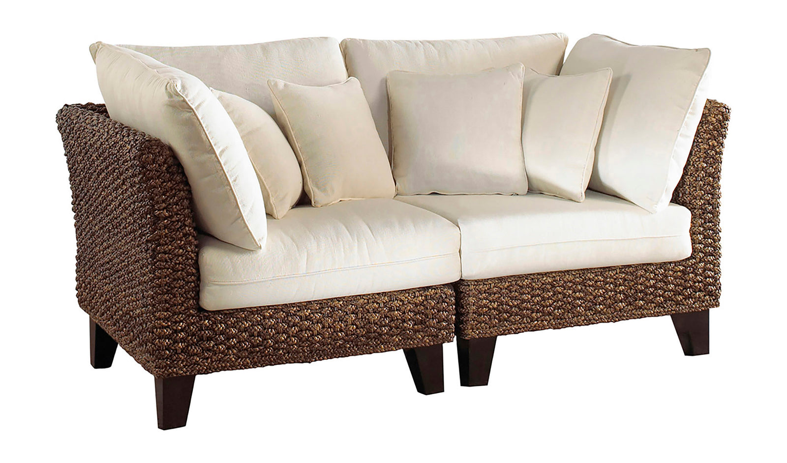 Panama Jack Sunroom Sanibel 2PC Loveseat Set with Cushions PJS-1001-ATQ-2PS - BetterPatio.com