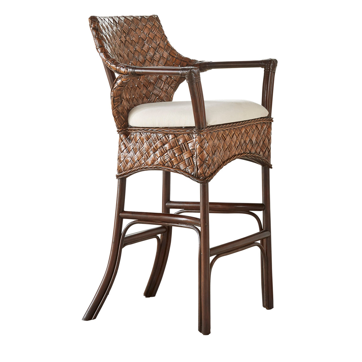 Panama Jack Espresso Barstool PJS-1601-ATQ-BS - BetterPatio.com