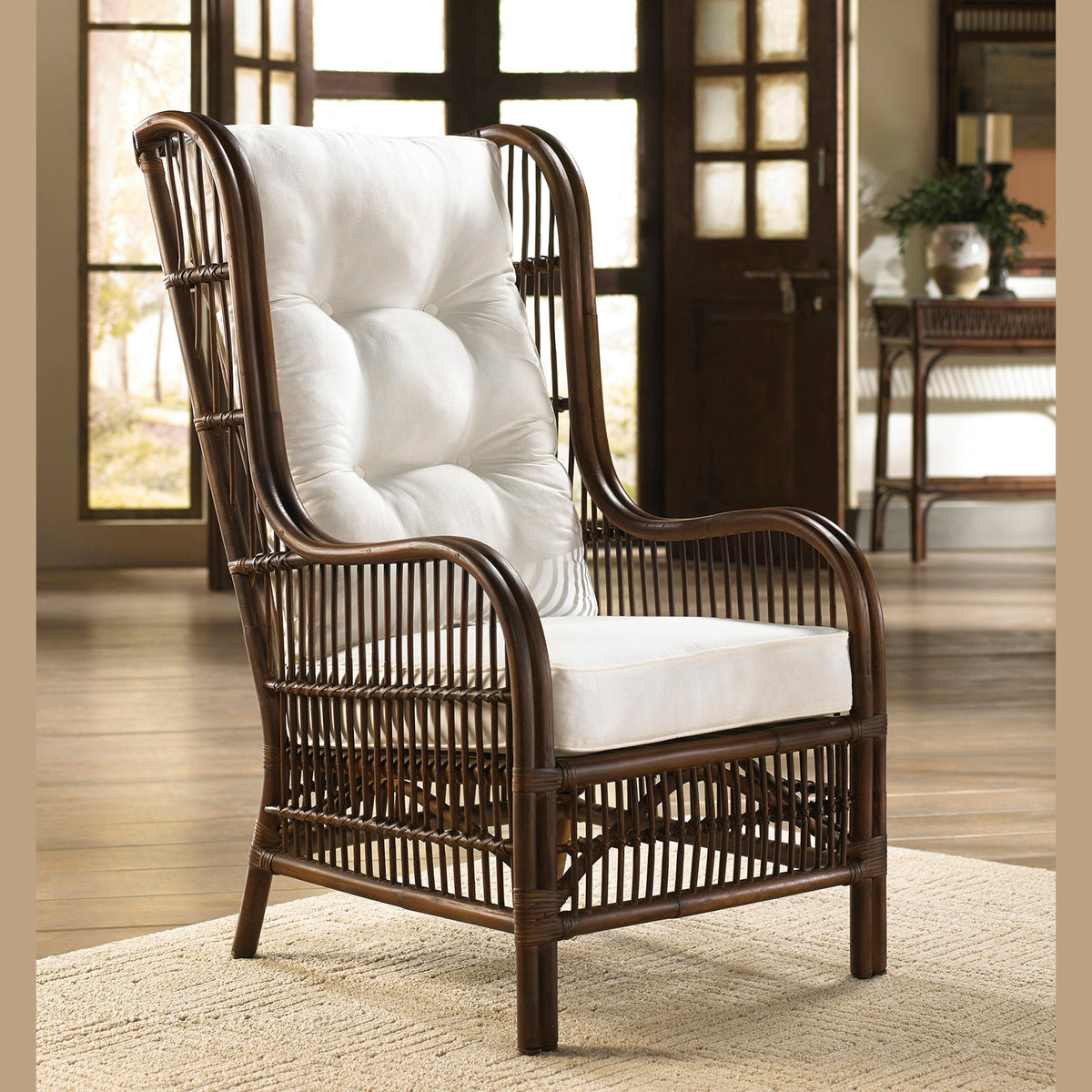 Panama Jack Sunroom Bora Bora Occasional Chair with Cushions PJS-2001-ATQ-OC - BetterPatio.com