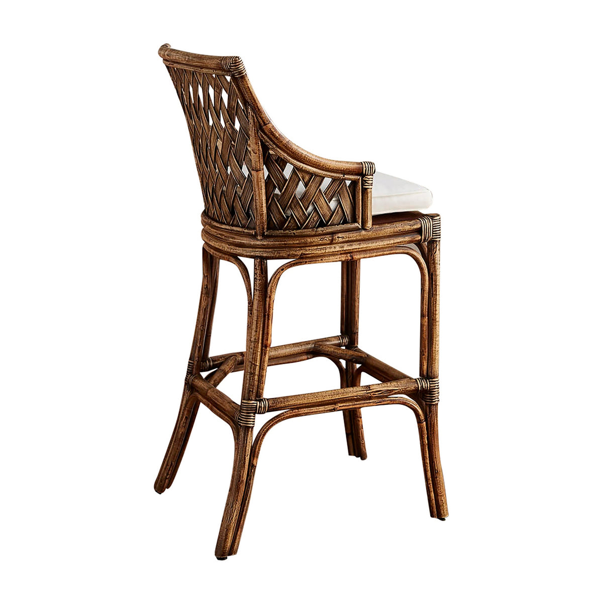Panama Jack Sunroom Old Havana Barstool with Cushion PJS-8001-HON-BS - BetterPatio.com