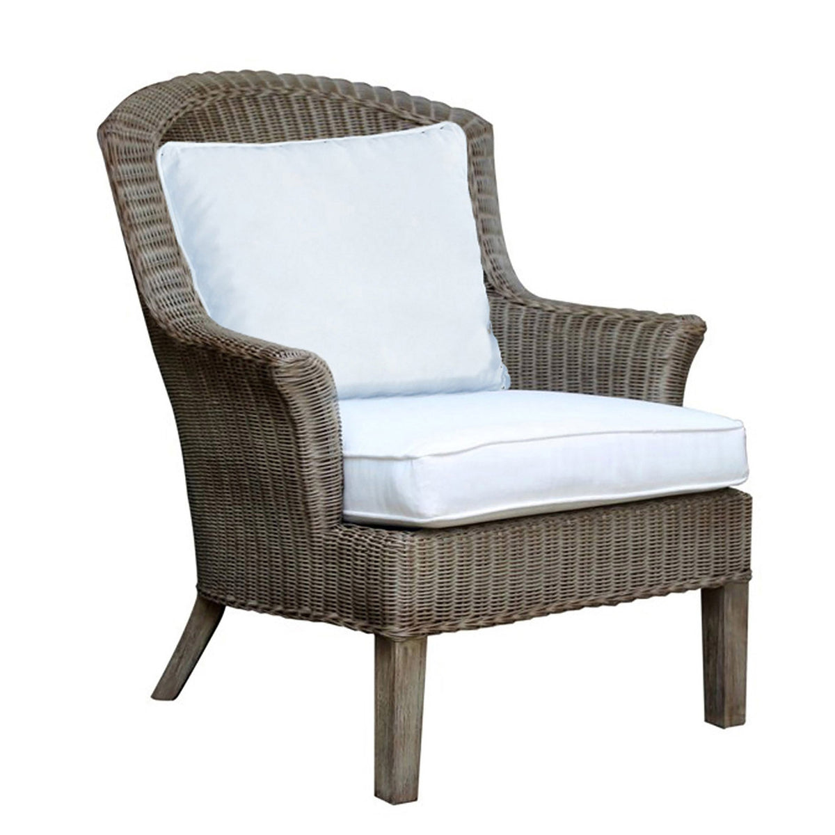 Panama Jack Sunroom Playa Largo Lounge chair with Cushions PJS-9001-GRY-LC - BetterPatio.com