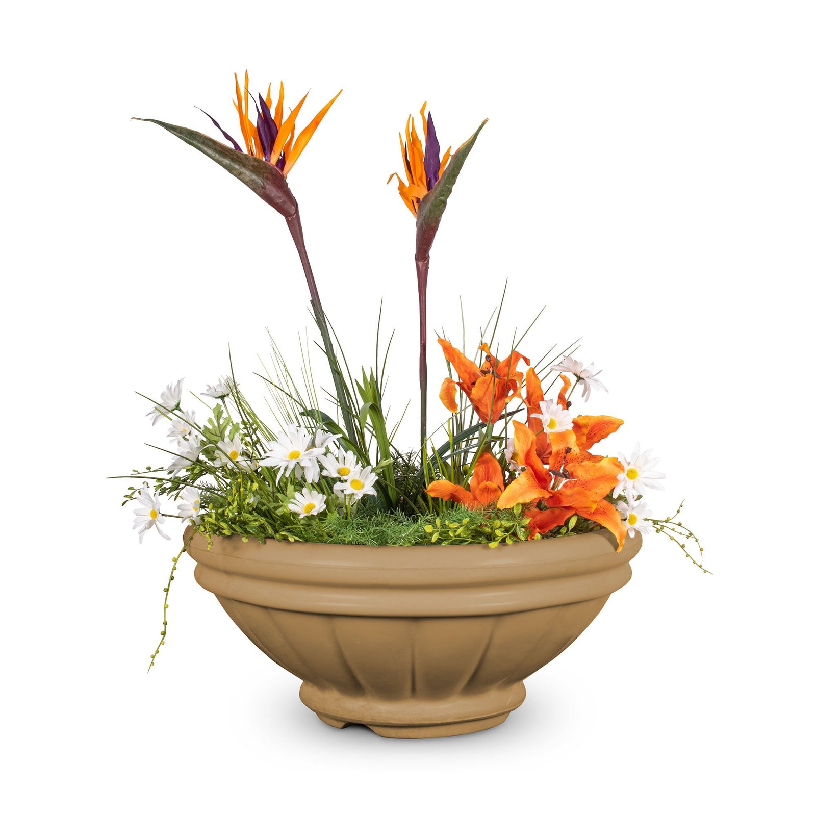 The Outdoor Plus 24" Roma GFRC Concrete Planter Bowl