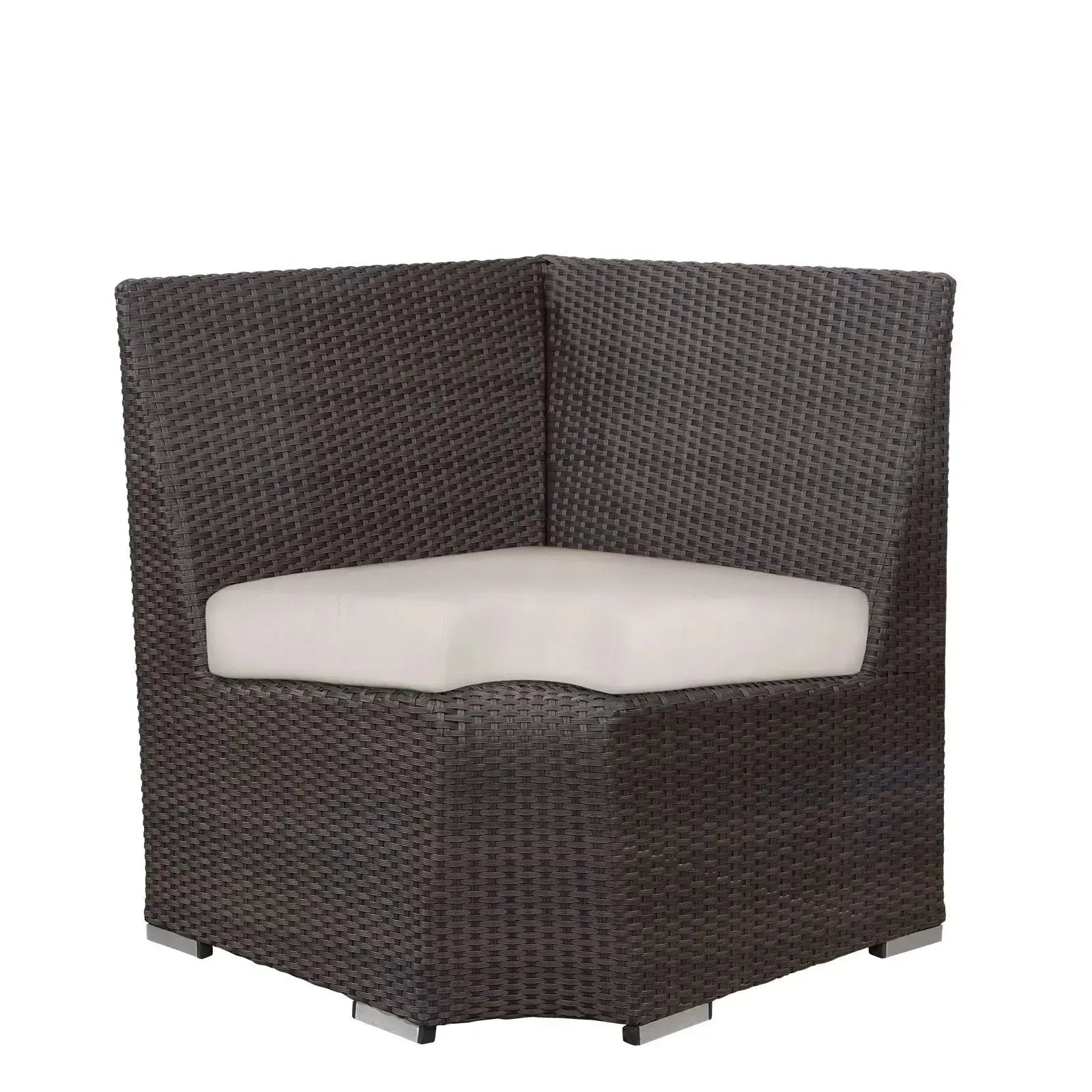 Source Furniture Boca Lowback Dining Corner, Espresso - BetterPatio.com