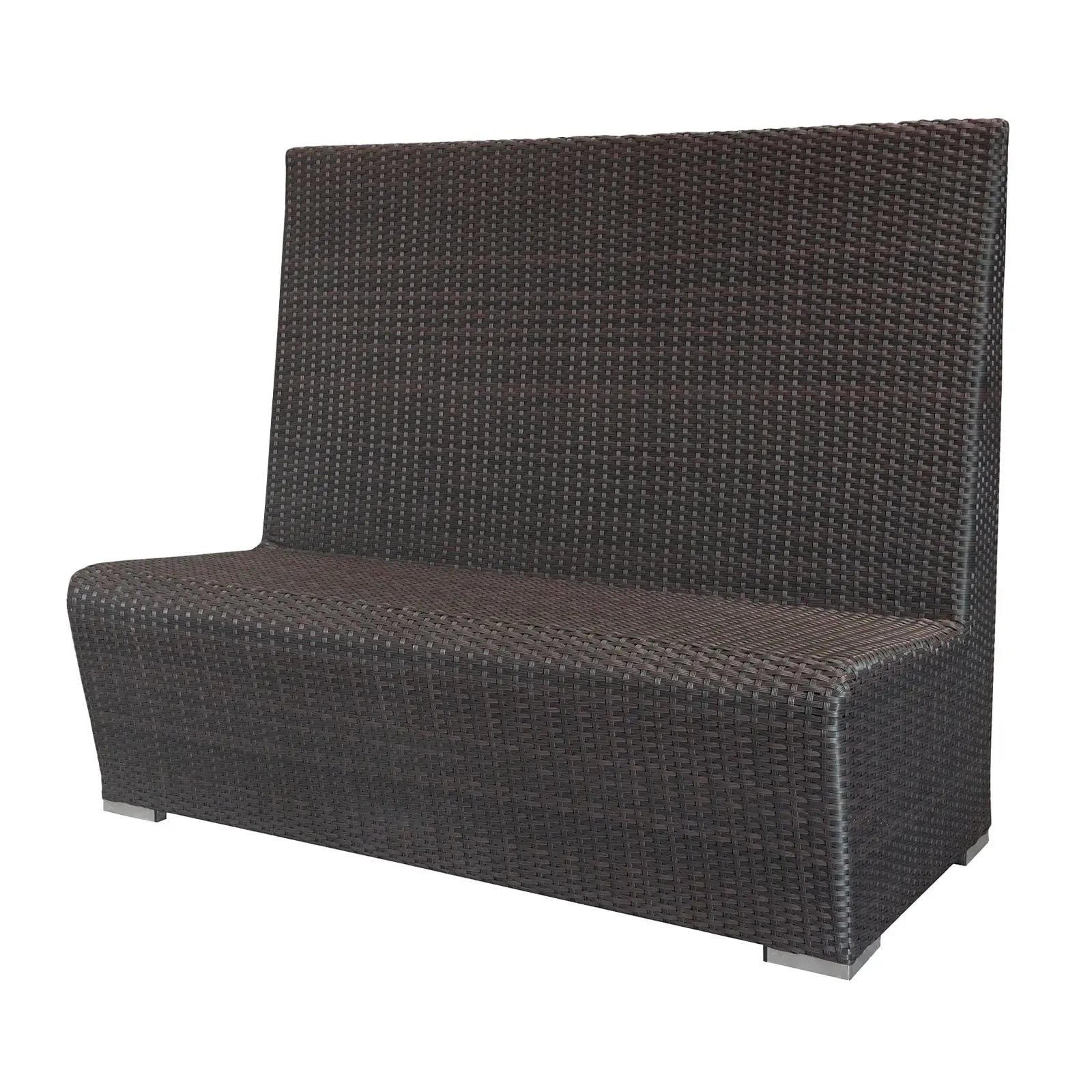 Source Furniture Boca Highback Dining Booth, Espresso - BetterPatio.com