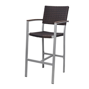 Source Furniture Fiji Wicker Bar Arm Chair - BetterPatio.com