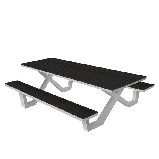 Source Vienna 8' Picnic Table (32"x96" Top Size) SC-2404-367 - BetterPatio.com