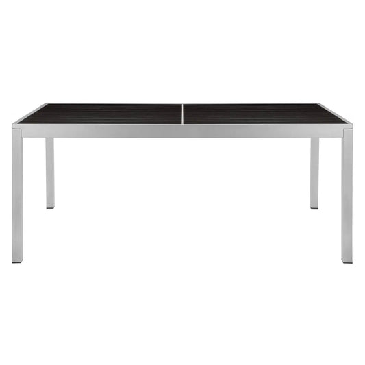 Source Sedona 32'' X 64'' Rectangular Table with Vienna Durawood Slats SC-2404-405_SC-1009-521 - BetterPatio.com