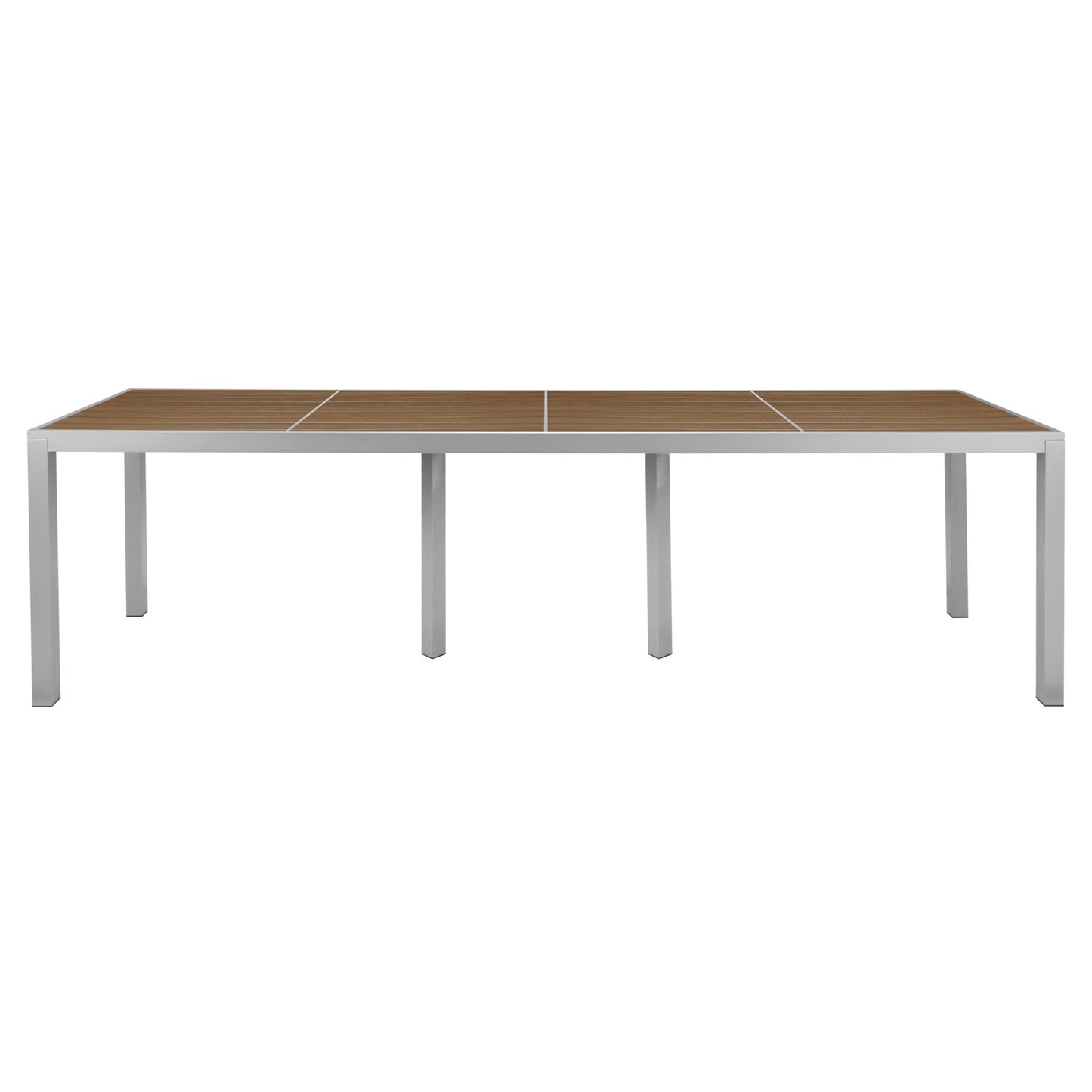 Source Sedona 36'' X 144'' Rectangular Table with Vienna Durawood Slats SC-2404-406_SC-1009-587 - BetterPatio.com