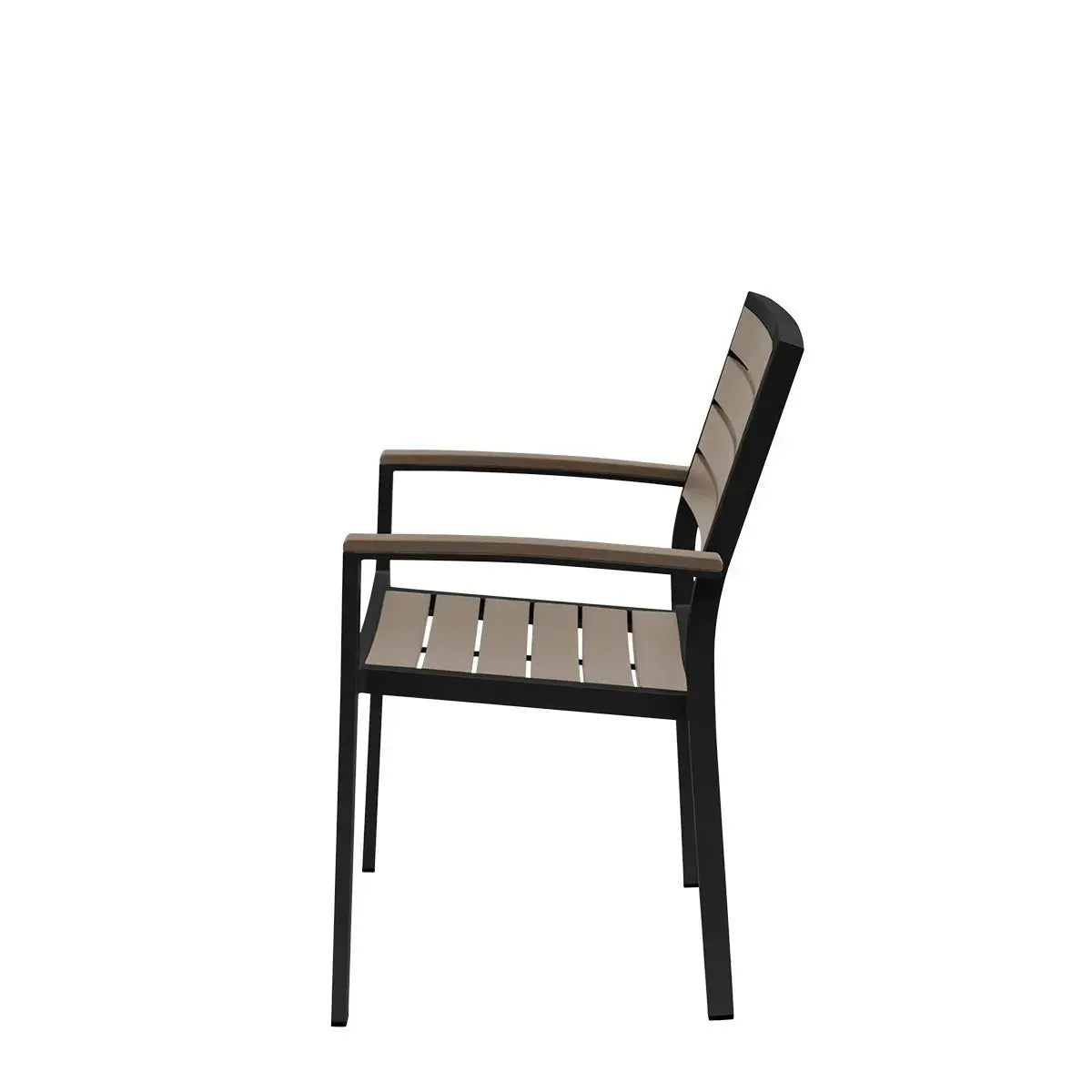 Source Napa Dining Arm Chair Black Frame SC-2405-163-BLK - BetterPatio.com