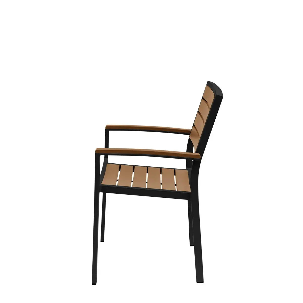 Source Napa Dining Arm Chair Black Frame SC-2405-163-BLK - BetterPatio.com