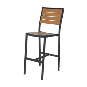 Source Napa Bar Side Chair Black Frame SC-2405-172-BLK - BetterPatio.com