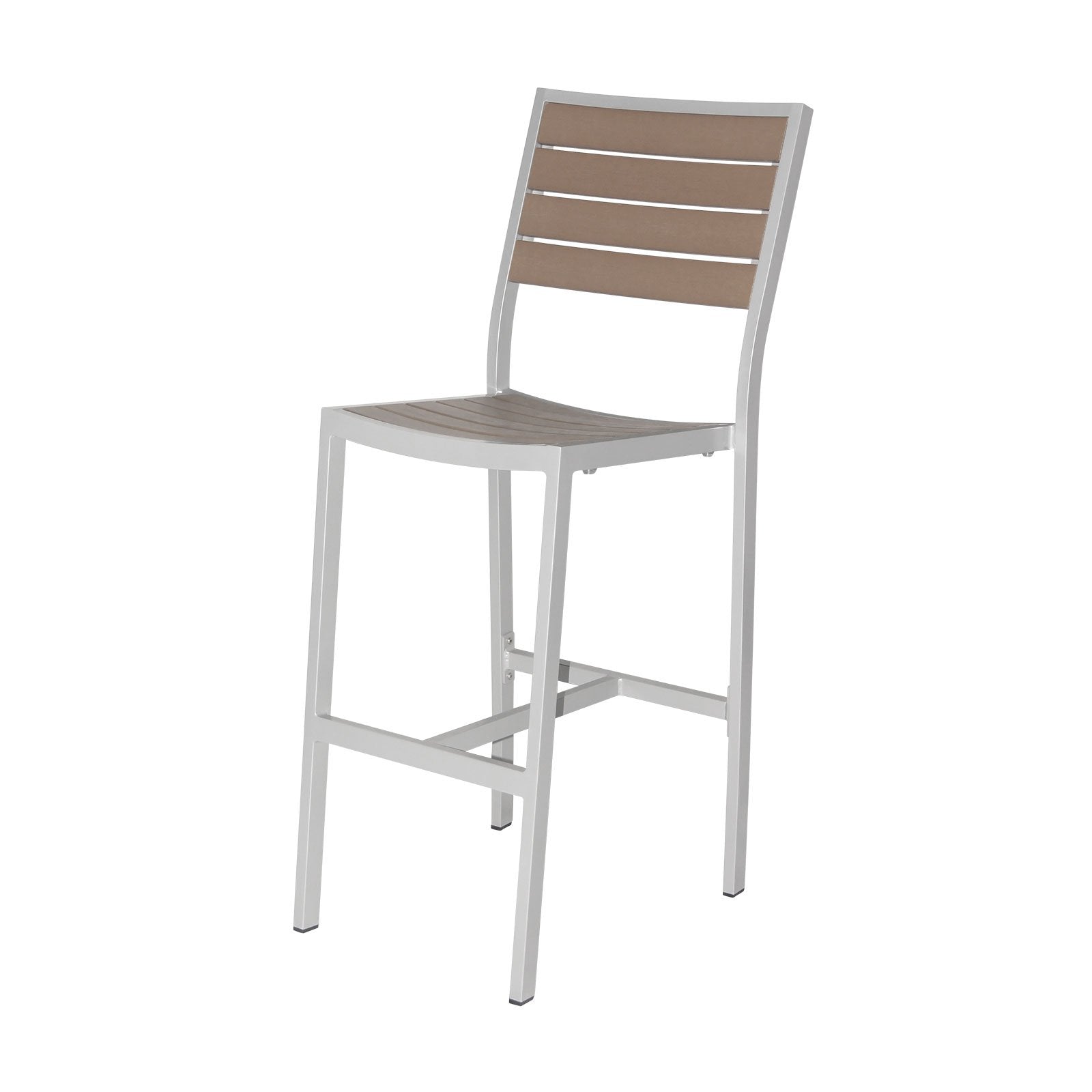 Source Napa Bar Side Chair Silver Frame SC-2405-172-SLV - BetterPatio.com