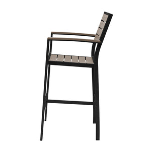 Source Napa Bar Arm Chair Black Frame SC-2405-173-BLK - BetterPatio.com