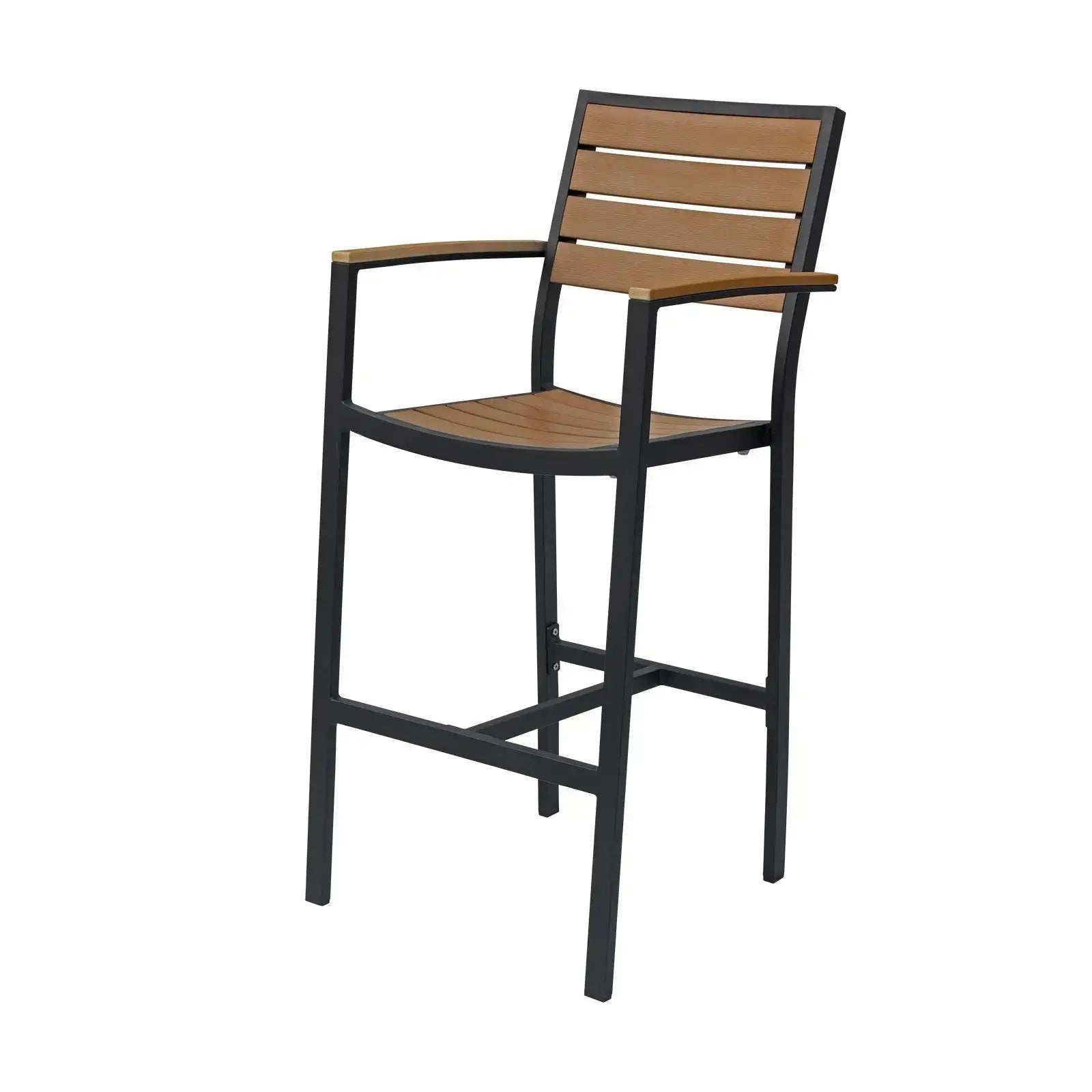 Source Napa Bar Arm Chair Black Frame SC-2405-173-BLK - BetterPatio.com