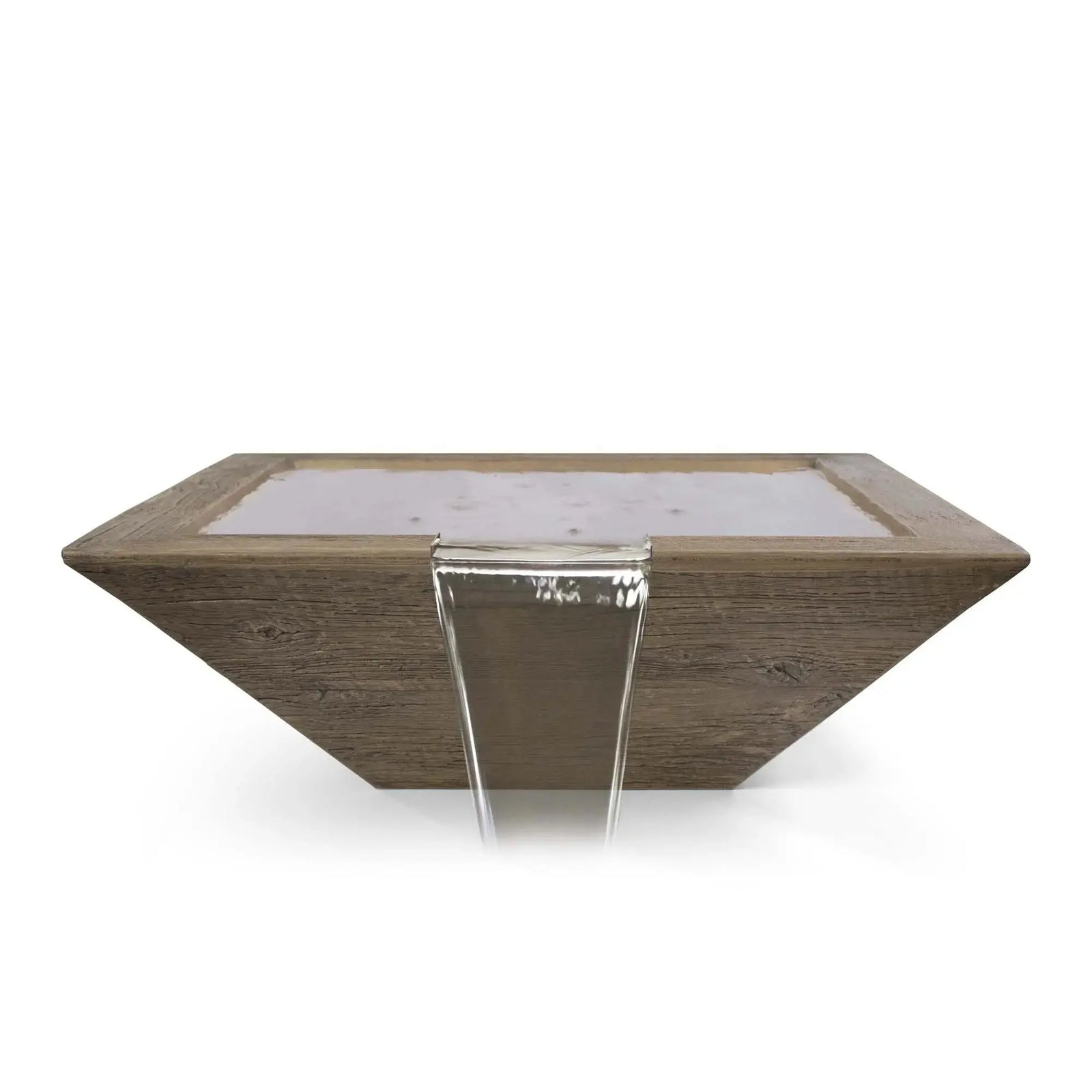 The Outdoor Plus 24" Maya Wood Grain Water Bowl