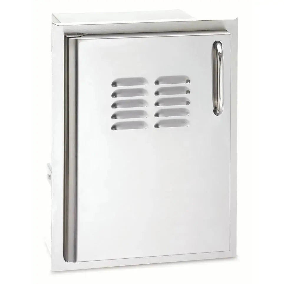 American Outdoor GrillAmerican Outdoor Grill 20" X 14" Single Access Door with Tank Tray and Louvers Left Access 20-14-SSDRV 20-14-SSDRV- BetterPatio.com