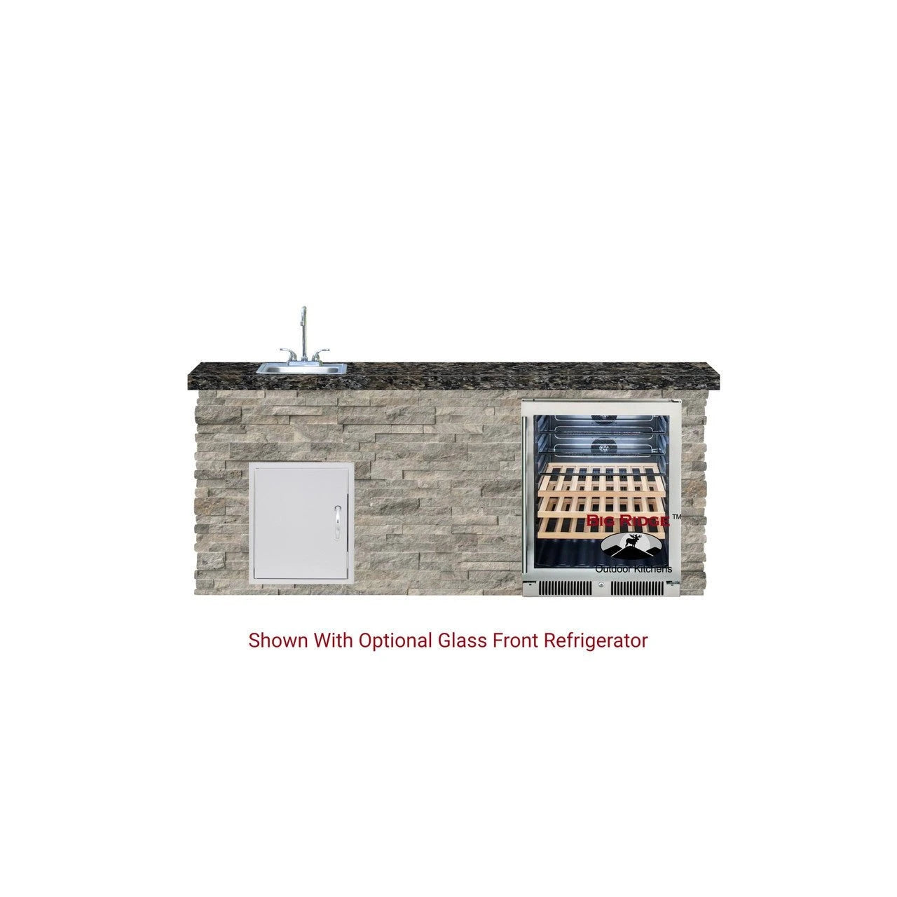 Big Ridge Outdoor KitchensBig Ridge Outdoor Kitchens Blaze Quick Ship 72" Premium Finished Outdoor Kitchen PKG 11 BLZ-QSHIP11_L- BetterPatio.com