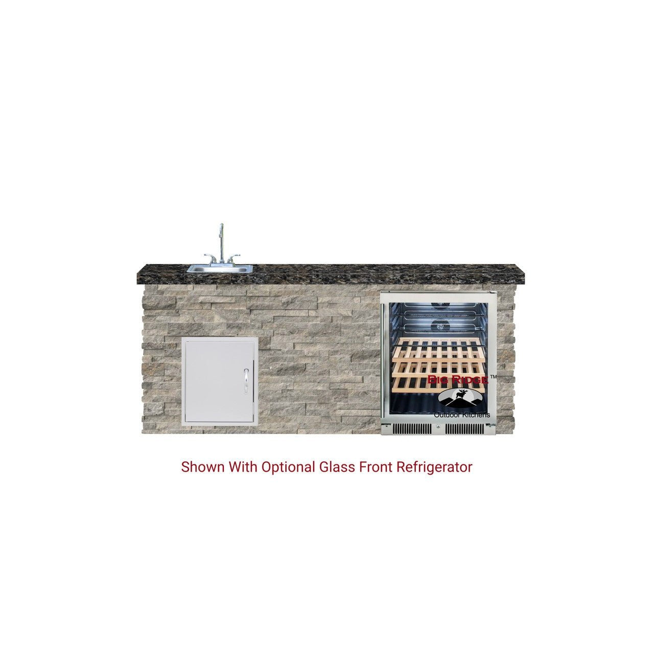 Big Ridge Outdoor KitchensBig Ridge Outdoor Kitchens Blaze Quick Ship 72" Premium Finished Outdoor Kitchen PKG 11 BLZ-QSHIP11_L- BetterPatio.com