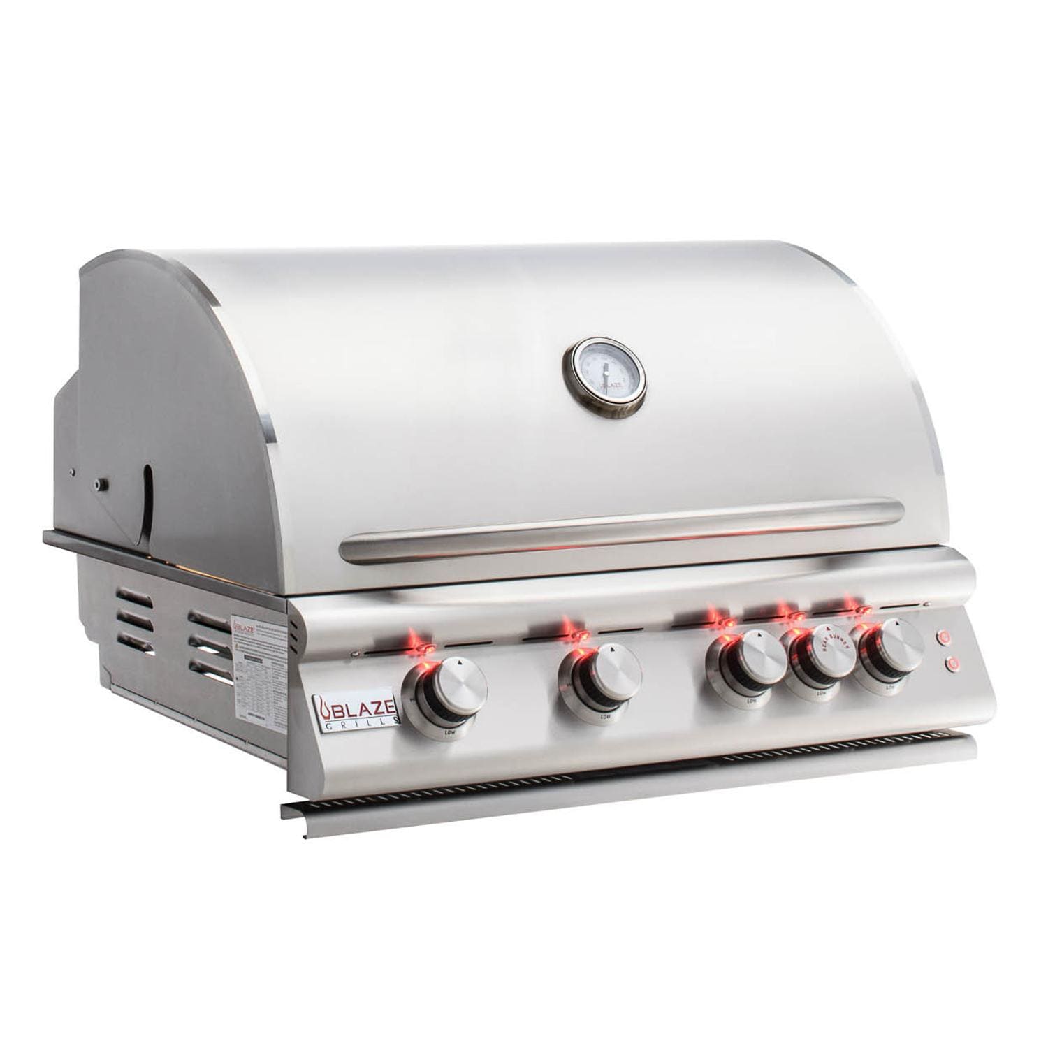 BlazeBlaze 32 Inch 4-Burner Premium LTE Gas Grill With Rear Burner and Built-in Lighting System BLZ-4LTE2-LP- BetterPatio.com