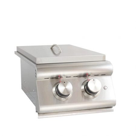 BlazeBlaze Built-In Premium Double Side Burner With LTE Lights BLZ-SB2LTE-NG- BetterPatio.com