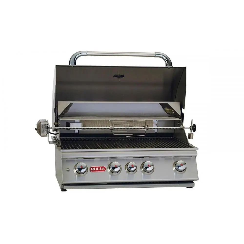 BullBull Angus 30-Inch Drop In Grill with Four Burners, 75,000 BTUs with Lights, Rotisserie 47628- BetterPatio.com