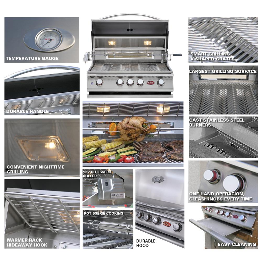 Cal FlameCal Flame 3 Piece Outdoor Kitchen Island - e3100 e3100- BetterPatio.com