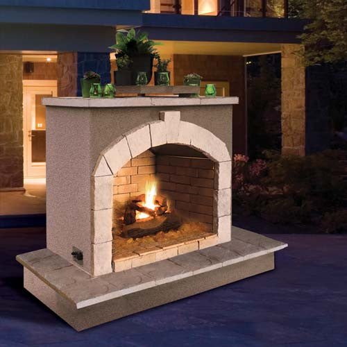 Cal FlameCal Flame 72 inch Outdoor Fireplace FRP-906-3 FRP-906-3- BetterPatio.com