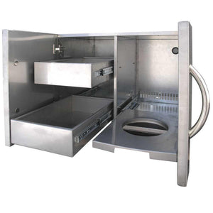 Cal FlameCal Flame Door & Drawer Combo 30" with Propane Storage BBQ08840P-30 BBQ08840P-30- BetterPatio.com