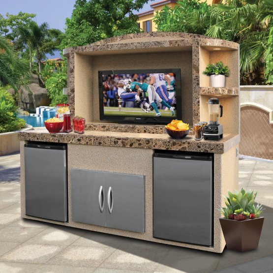 Cal FlameCal Flame Outdoor Entertainment Center ODC-1 Paradise ODC-1 Paradise- BetterPatio.com