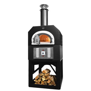 Chicago Brick OvenChicago Brick Oven 750 Hybrid Dual Fuel Gas or Wood Stand for Residential Pizza Oven CBO-O-STD-750-HYB-NG-SB-R-3K- BetterPatio.com