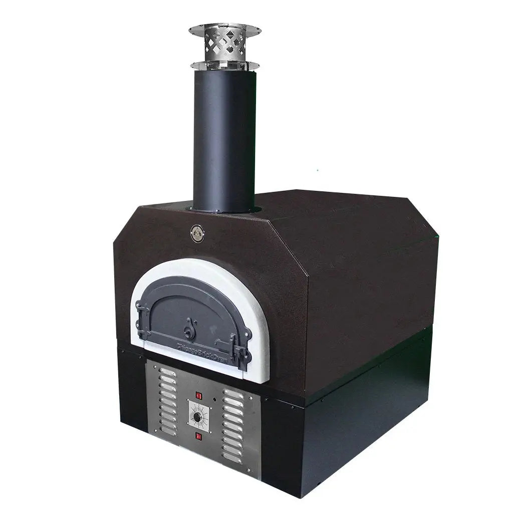 Chicago Brick OvenChicago Brick Oven 750 Hybrid Gas and Wood Commercial Countertop Pizza Oven with Skirt CBO-O-CT-750-HYB-NG-SV-C-3K-SKT- BetterPatio.com