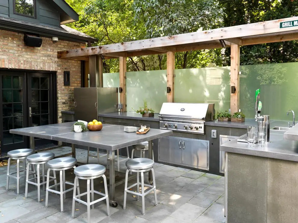 Summerset Alturi 36 ALT36T - Contemporary outdoor kitchen built-in grill installation