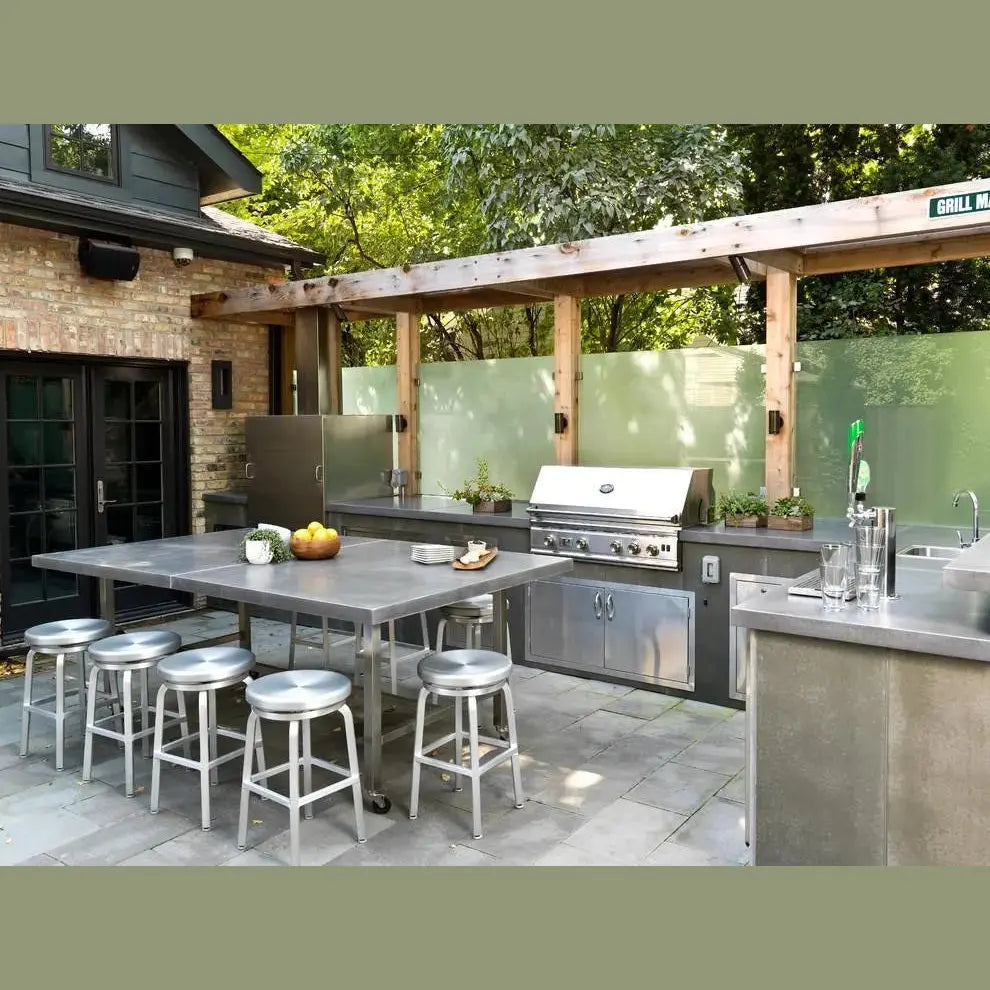 Summerset Alturi 36 ALT36T - Contemporary outdoor kitchen built-in grill installation