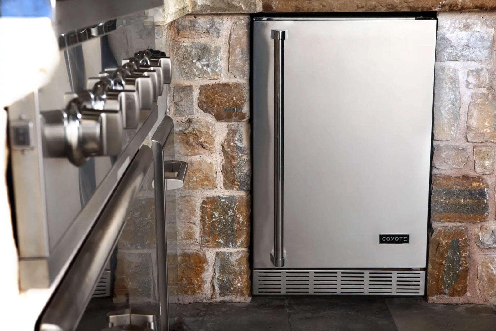 Coyote Outdoor LivingCoyote Outdoor 21 Inch Steel Built in Outdoor Refrigerator, Silver CBIR-L- BetterPatio.com