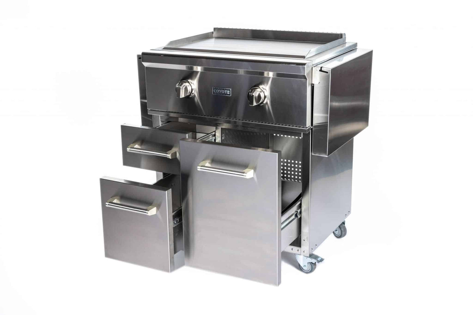 Coyote Outdoor LivingCoyote Outdoor Living 30 Inch Flat Top Grill C1FTG30-LP-CART- BetterPatio.com