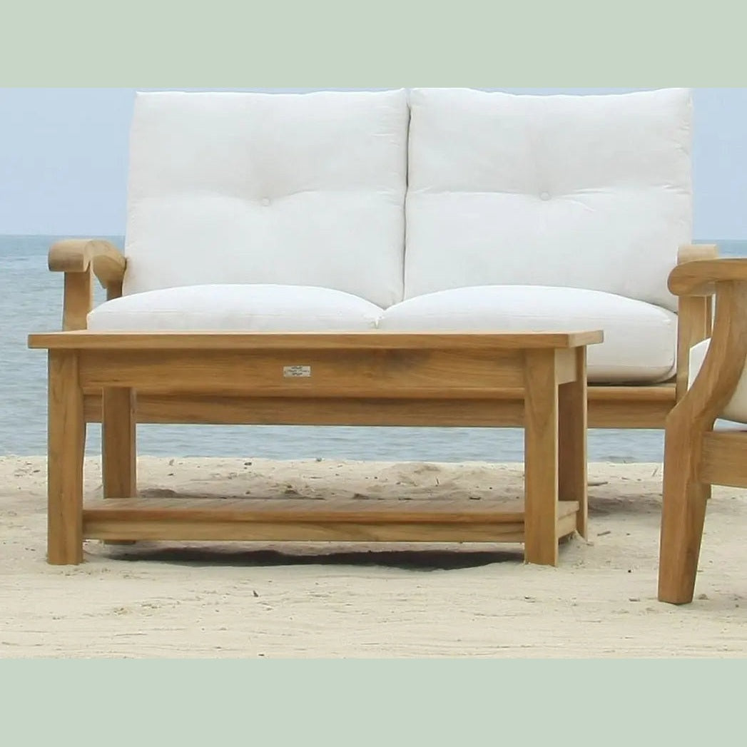 Douglas NanceDouglas Nance Classic 42” Rectangle Coffee Table with Shelf DN5242A DN-5242A- BetterPatio.com