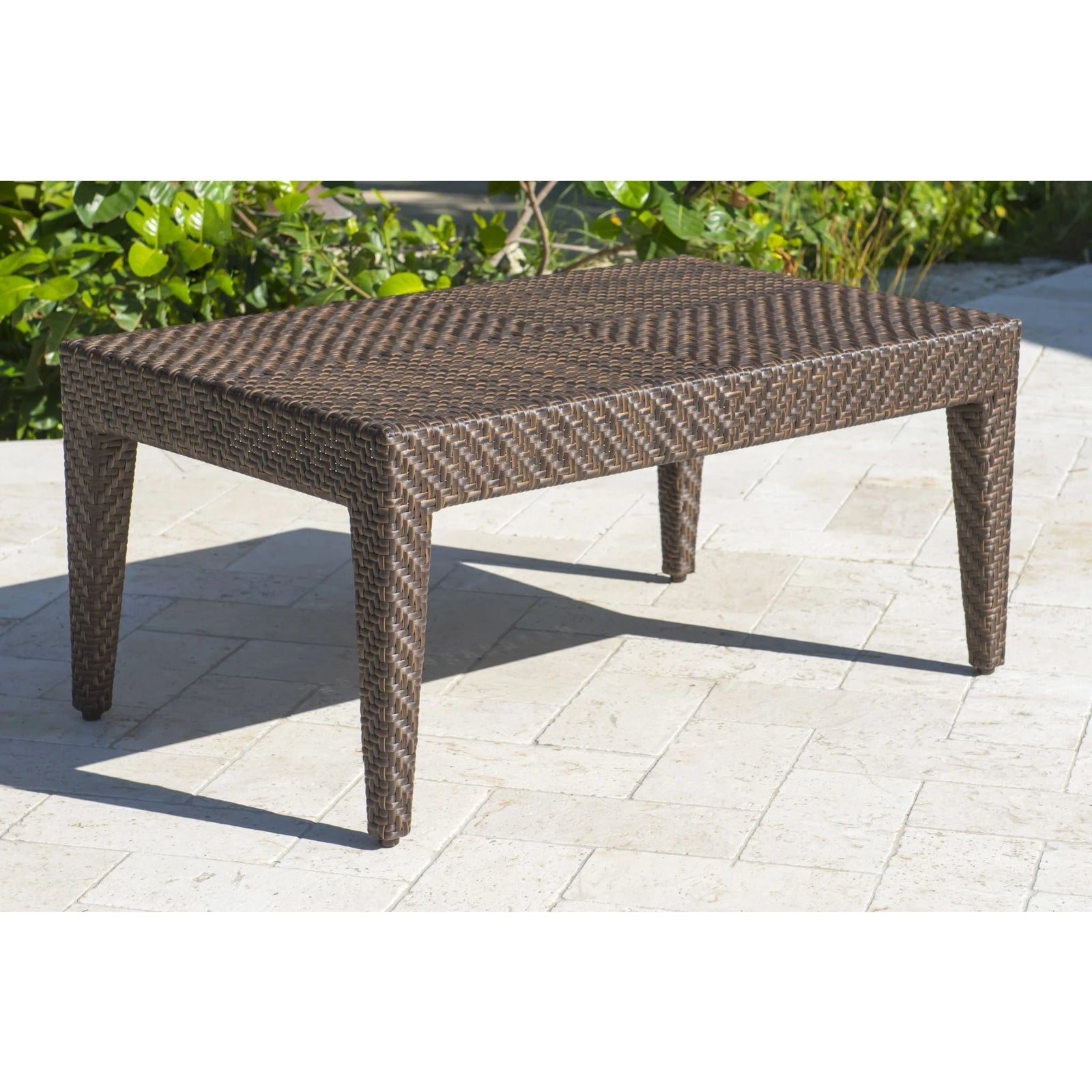 Panama Jack Oasis Coffee Table w/glass PJO-2201-JBP-CT-GLASS - BetterPatio.com