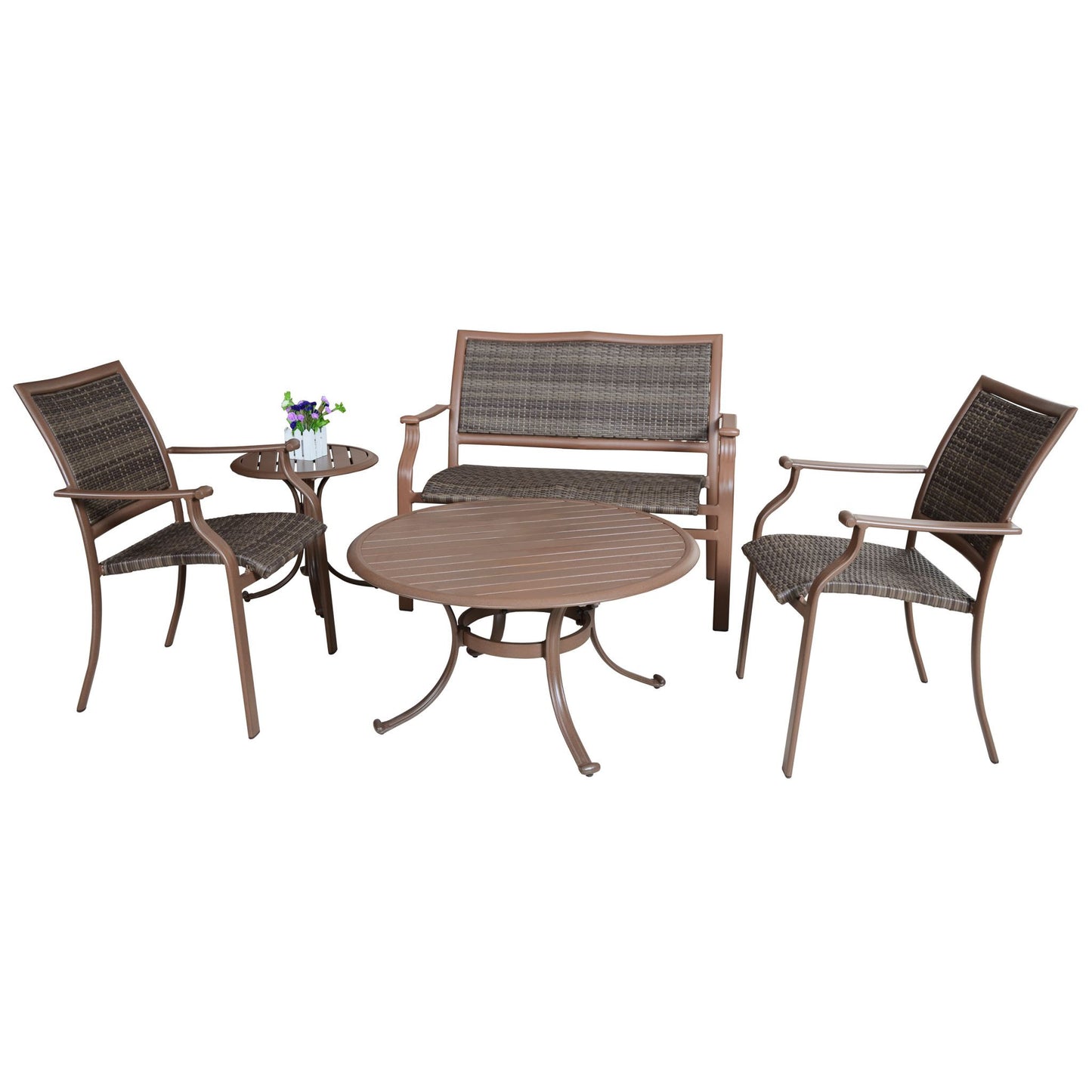 Panama Jack Island Cove Woven 5 piece Lounge Set PJO-8001-ESP-5PCS - BetterPatio.com