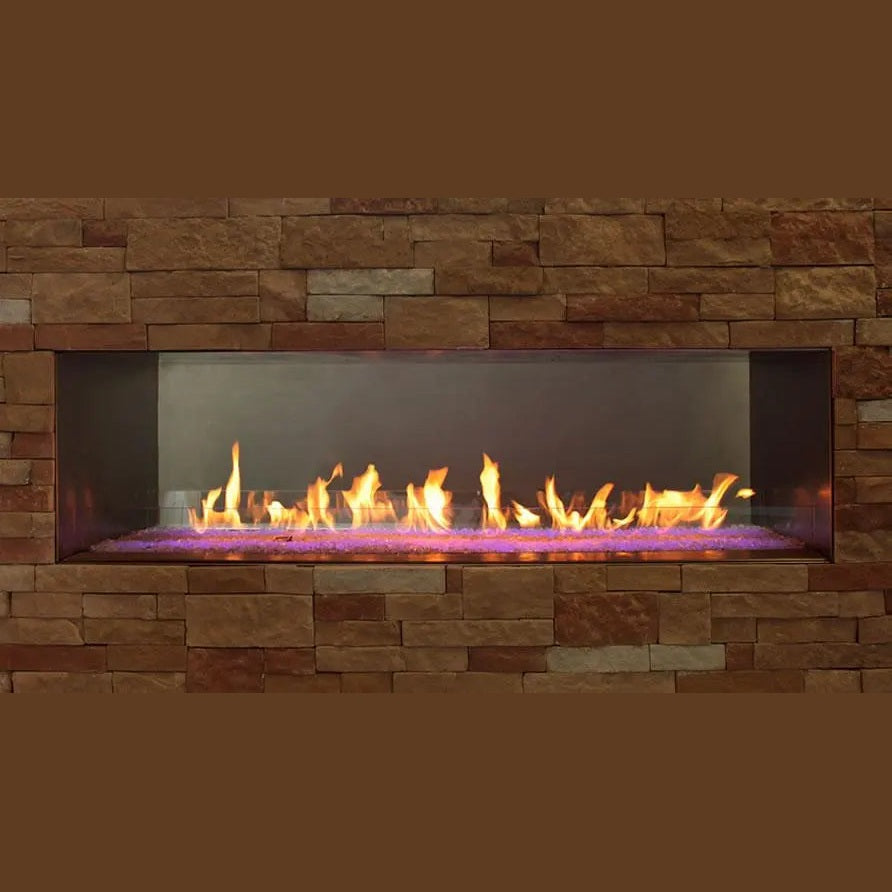 Empire Comfort SystemsEmpire Carol Rose 60 Inch Outdoor Linear See-Thru Liquid Propane Gas Fireplace with Decorative Crushed Class - OLL60SP12SP OLL60SP12SP- BetterPatio.com