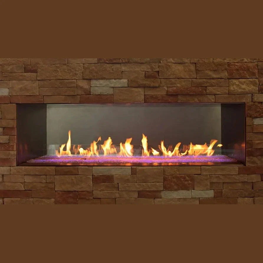Empire Comfort SystemsEmpire Carol Rose 60 Inch Outdoor Linear See-Thru Liquid Propane Gas Fireplace with Decorative Crushed Class - OLL60SP12SP OLL60SP12SP- BetterPatio.com