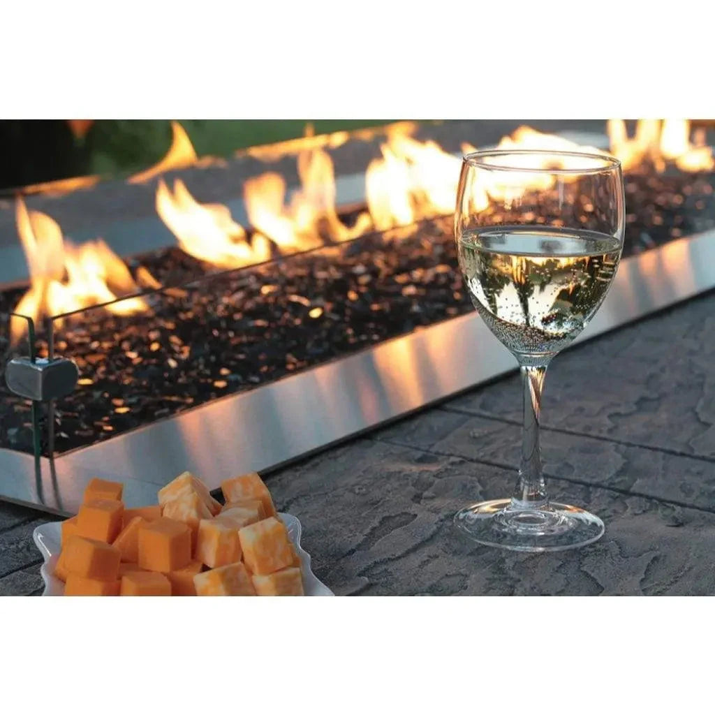 Empire Comfort SystemsEmpire Carol Rose Outdoor Linear Fire Pit, Manual Ignition with Multicolor LED Lighting OL48TP18N- BetterPatio.com