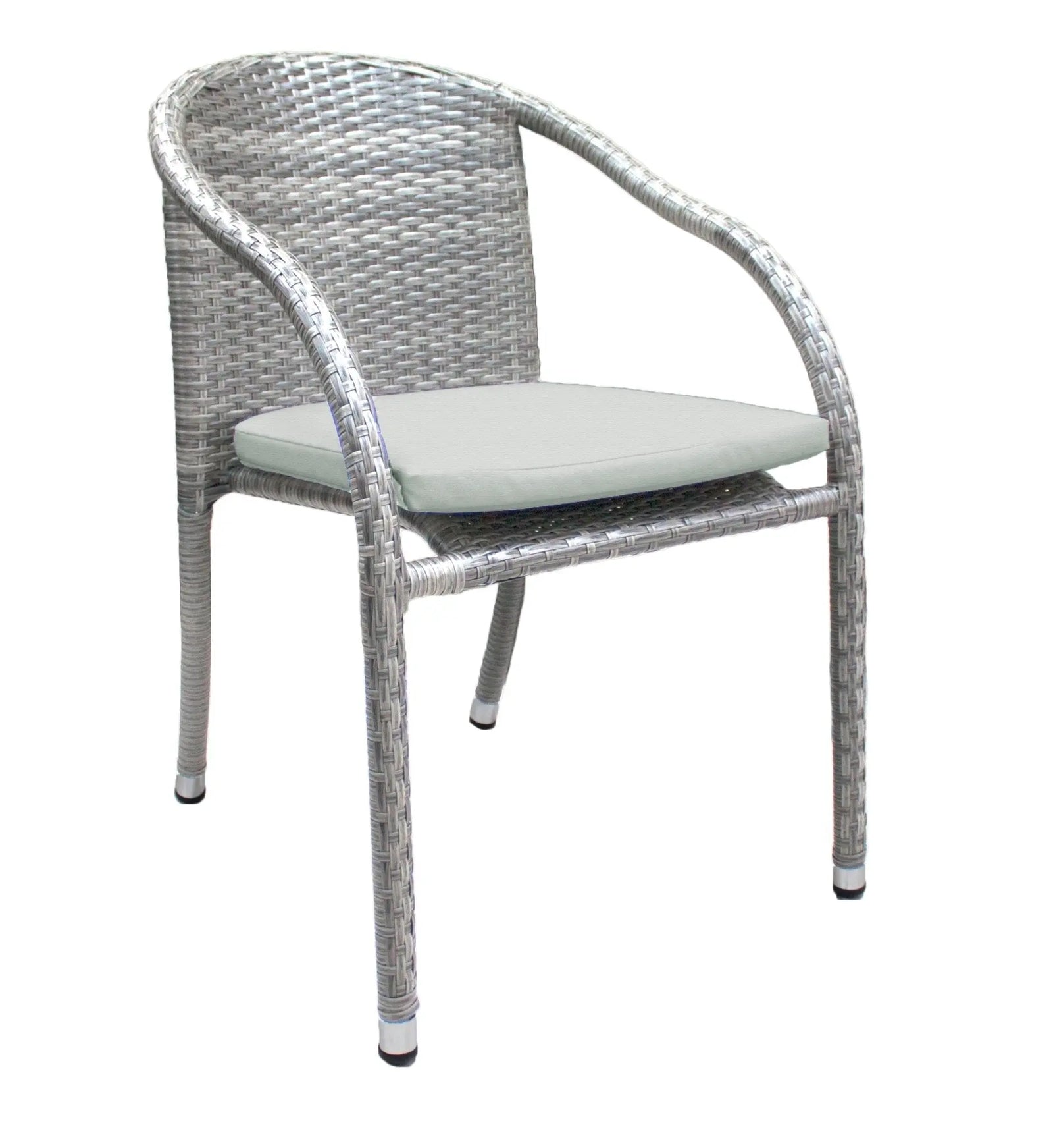 Hospitality Rattan PatioAthens 5-Piece Armchair Dining Set with Cushions 895-1147-WW-5DA-CUSH/SU-705- BetterPatio.com