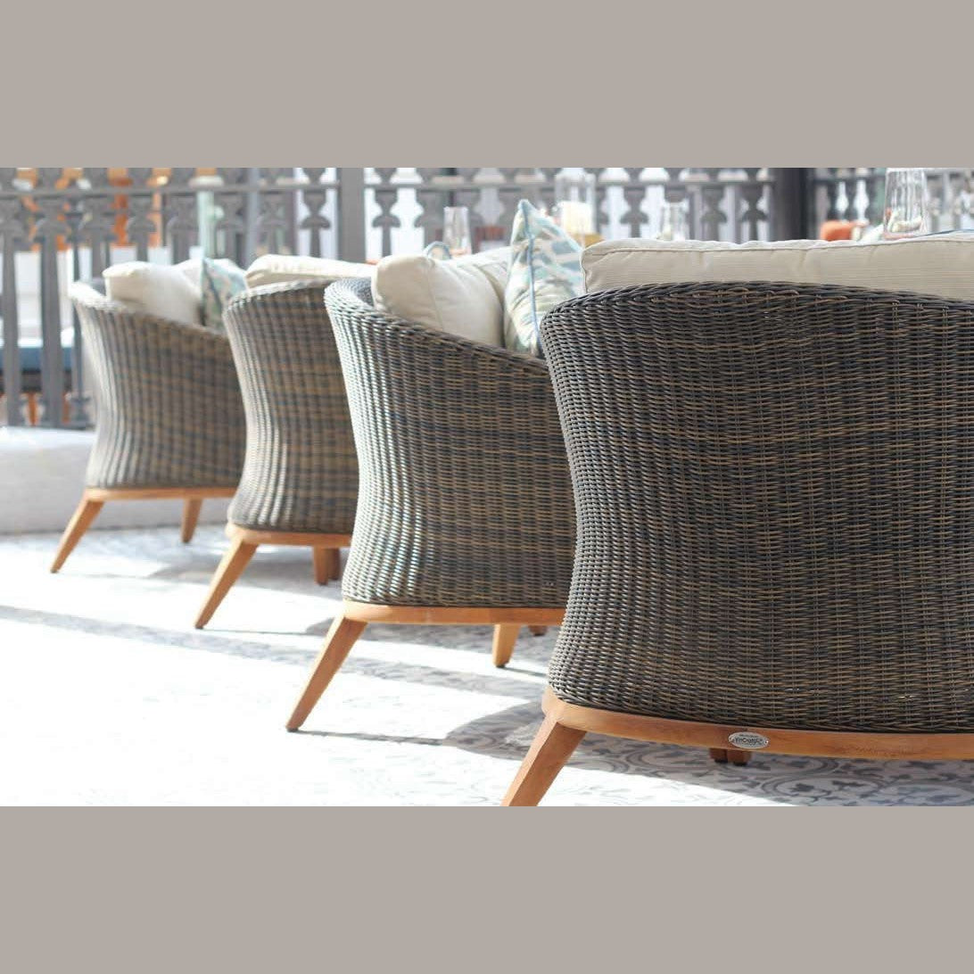 Douglas Nance Capri Deep Seating Club Chair with White Cushion DN4401 - BetterPatio.com