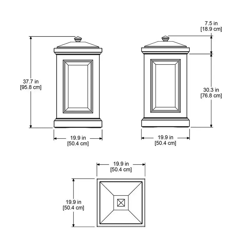 MayneMayne Berkshire Storage Bin 4835 4835-W- BetterPatio.com